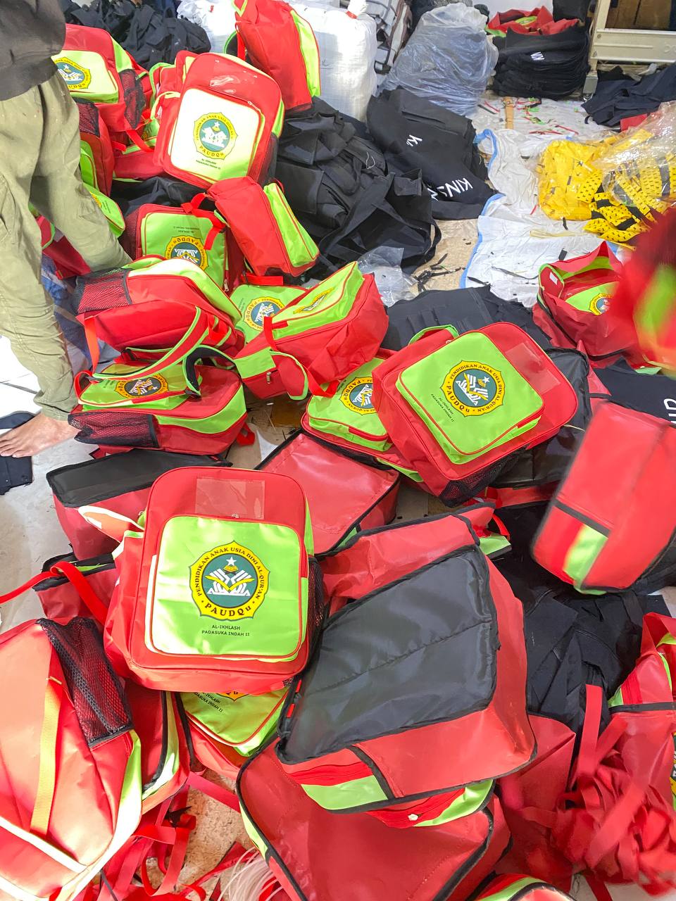 Dokumentasi pengiriman tas